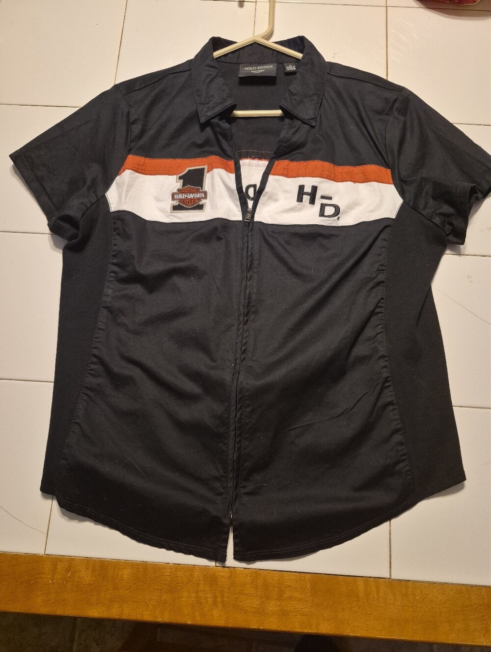 Harley Davidson Zip Up Shirt XL